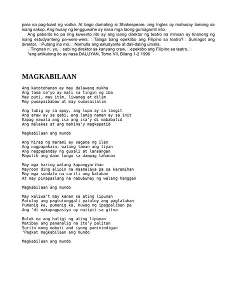 Ibong adarna lyrics